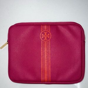 Tory Burch Leather Ipad Kindle Tablet Case Pouch